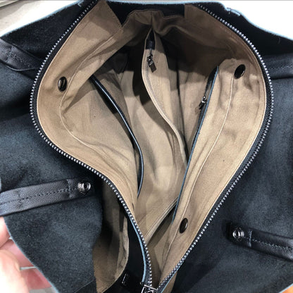 women large leather shoulder tote bag for work