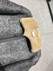 Men Real Shearling Bomber Jacket Aviator Winter Coat