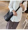 Soft Leather Shoulder Crossbody Bucket Bag