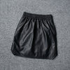 Genuine Leather Skirt High Waisted Short Mini Skirt