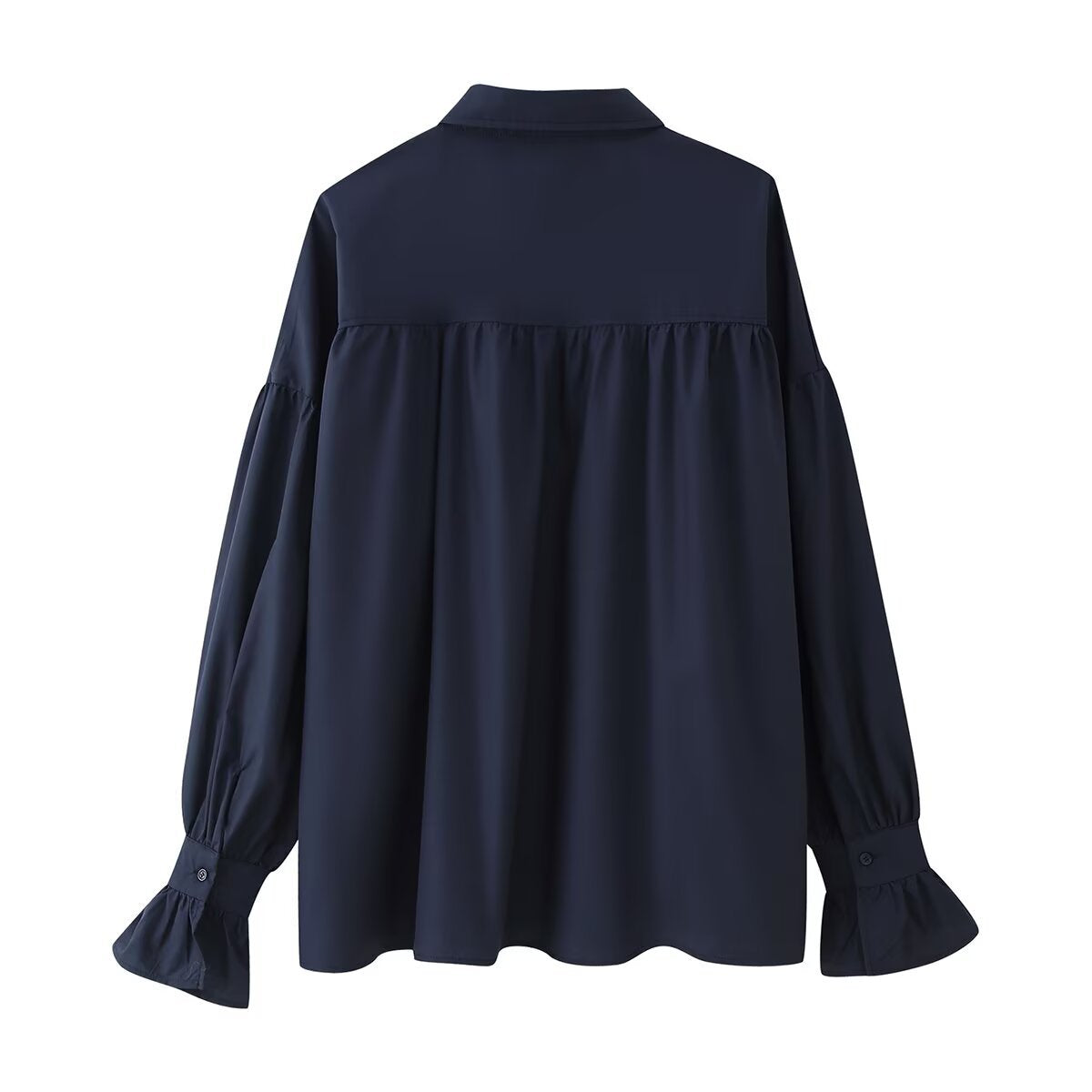 Flare Sleeve Loose-Fit Woven Women's Shirt