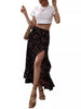 Split Thigh Maxi Skirt Beach Outfit