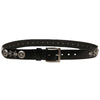 Full Grain Leather Belt with Skull Rivets
