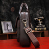 Laptop Leather Briefcase Business Shoulder Bag