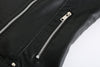 Women’s Faux Leather Motorcycle Jacket with Belt