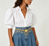 Gold Waist Chain with Coin Tassels and Turquoise Accents