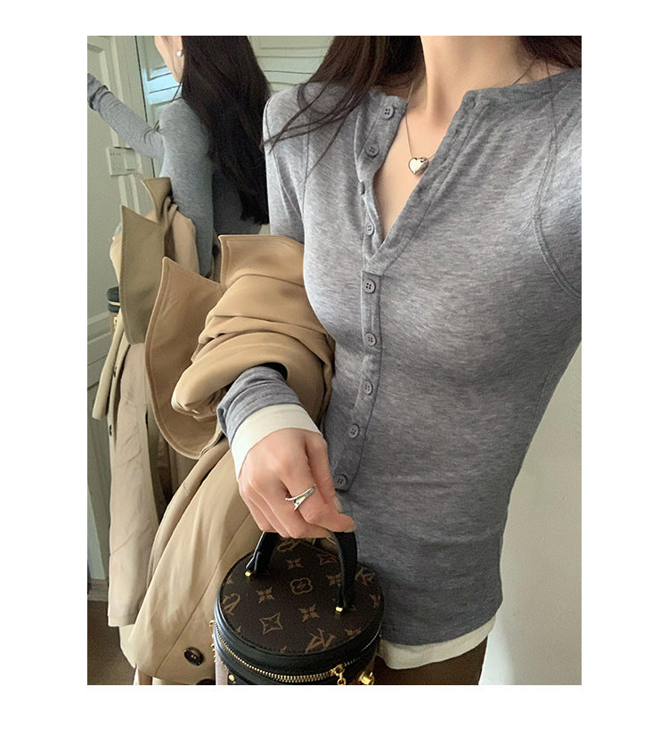 Long Sleeves Slim Fit Women Summer Top