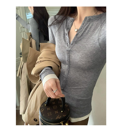 Long Sleeves Slim Fit Women Summer Top