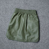 Genuine Leather Skirt High Waisted Short Mini Skirt