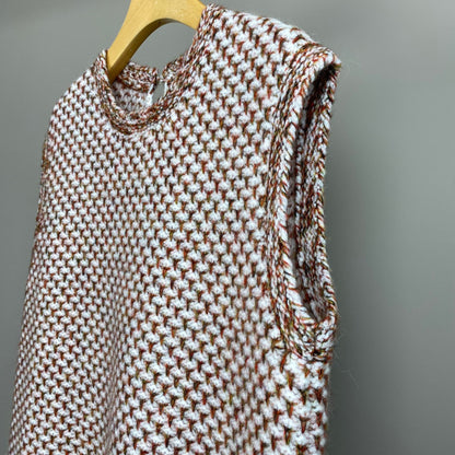 Women Cashmere Wool Cardigan and Knitted Vest Set