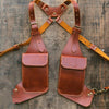 Double Shoulder Holster Bag Steampunk Harness Wallet