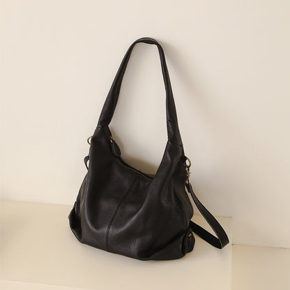 Women Leather Office Tote Bag With Zipper
