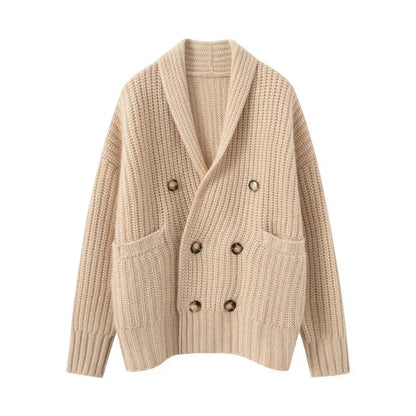 Women’s Heavyweight Cashmere Knit Cardigan Jacket