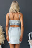 Women Denim Mini Dress Slim Fit Sleeveless Jean