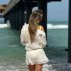 Beach sun protection shirt dress set