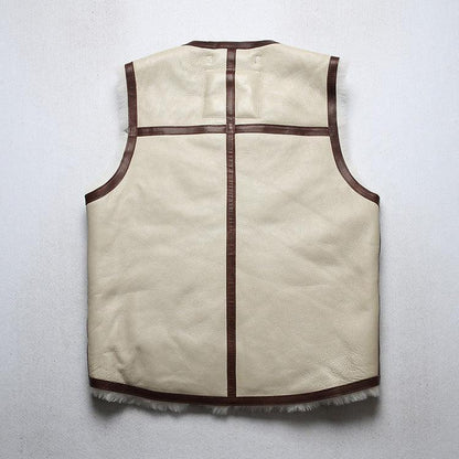 Men’s Real Shearling Vest with Merino Sheepskin Interior