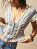 Short Sleeve Lace top