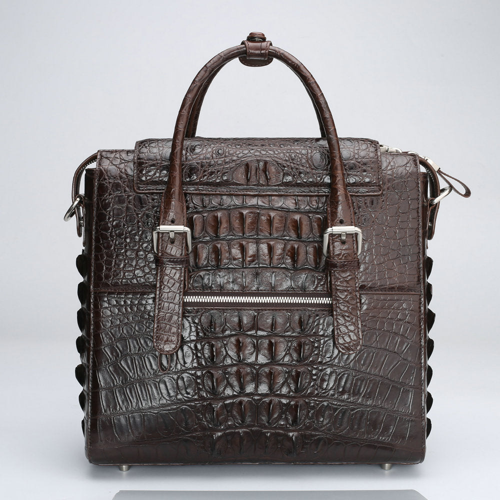 Men’s Crocodile Leather Business Briefcase Bag