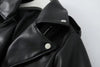 Women’s Slim Fit Motorcycle PU Leather Jacket