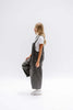 Distressed Denim Overall Dress Wide Leg Jumpsuit