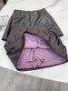 Women’s Leather Mini Skirt High Waist Oil Wax A-Line