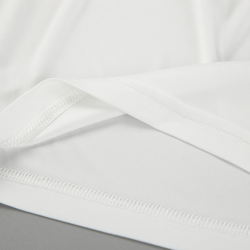 Women’s White Lace Jacquard Midi Skirt  See-Through