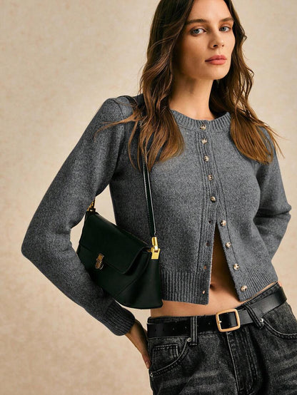 women round neck long sleeve Sweater