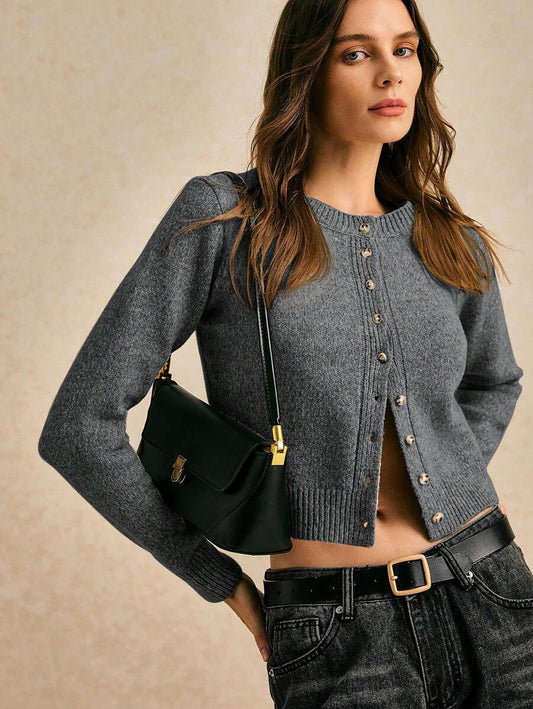 women round neck long sleeve Sweater