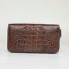 crocodile leather clutch purse
