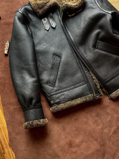 Men’s Real Shearling Bomber Leather Jacket