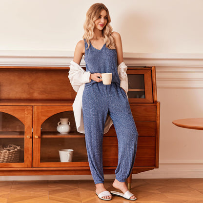 Women’s Knit Pajama Set Lounge Wear Set