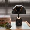 Rechargeable Chrome Mushroom Table Lamp For Bedroom & Desk