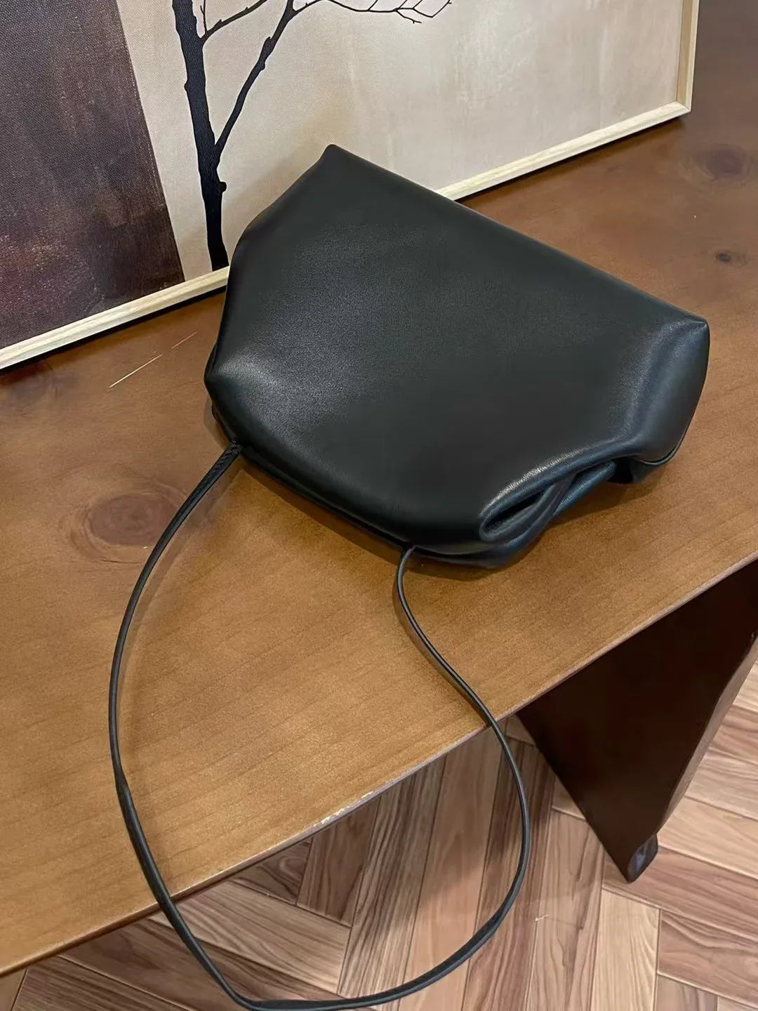 Premium Sheepskin Leather Underarm Cloud Bag