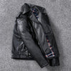 Men’s Slim Fit Motorcycle Leather Jacket