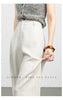 High waist wide leg linen pants for women