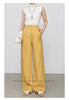 Wide leg linen pants with natural summer drape
