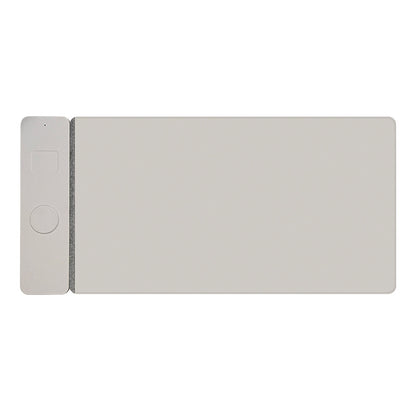 Leather desk pad with magnetic charging side panel