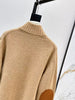 Women’s Cashmere Suede Patch Cardigan Jacket