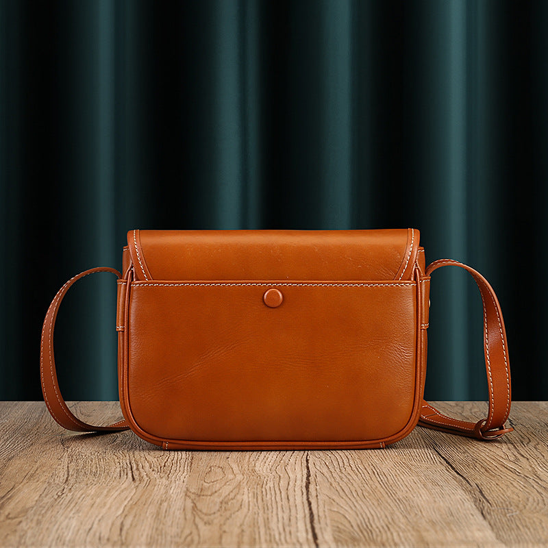 Retro Small Leather Messenger Shoulder Purse
