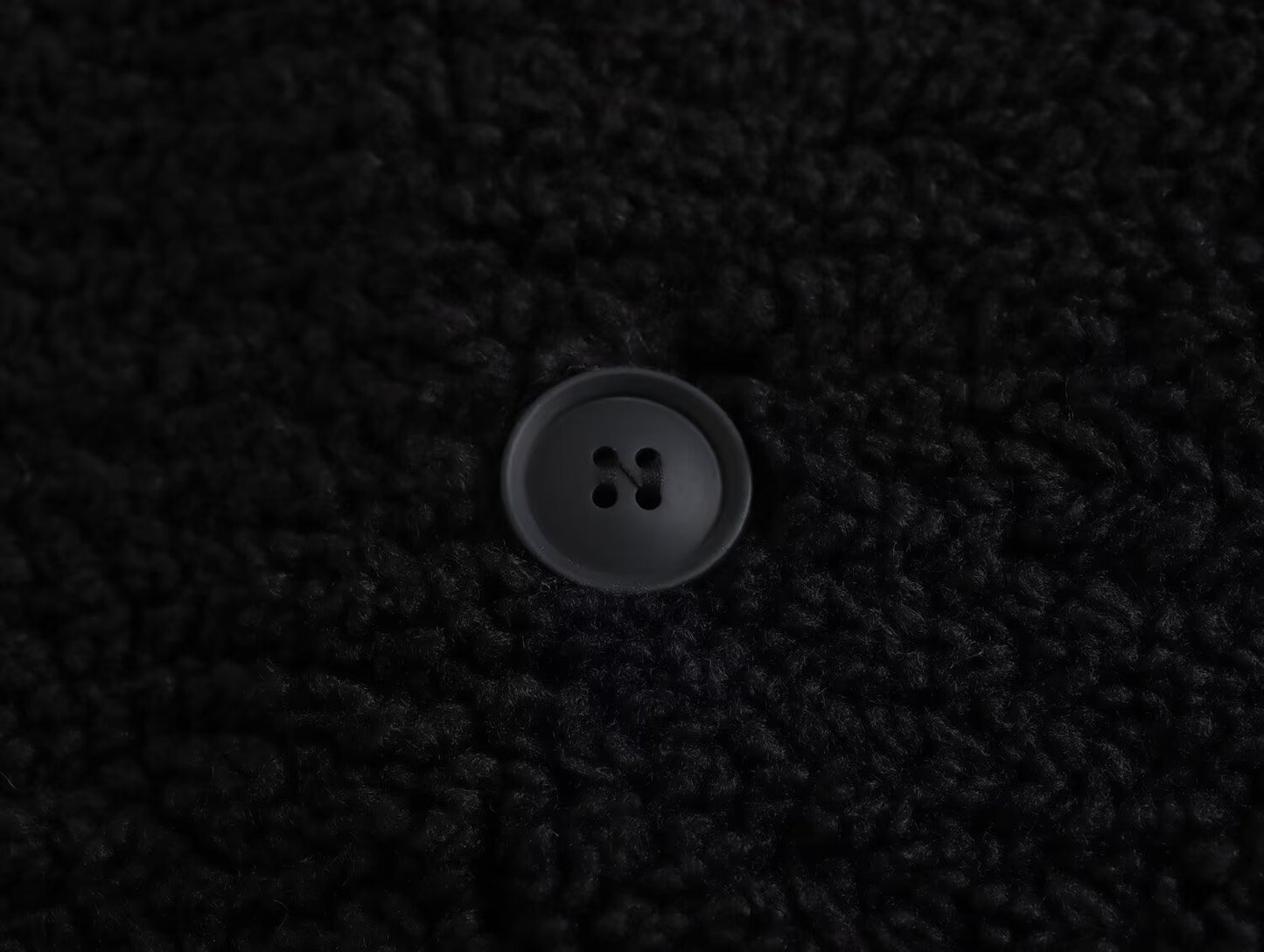 Terry fabric long teddy coat