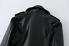 Women’s Slim Fit Motorcycle PU Leather Jacket