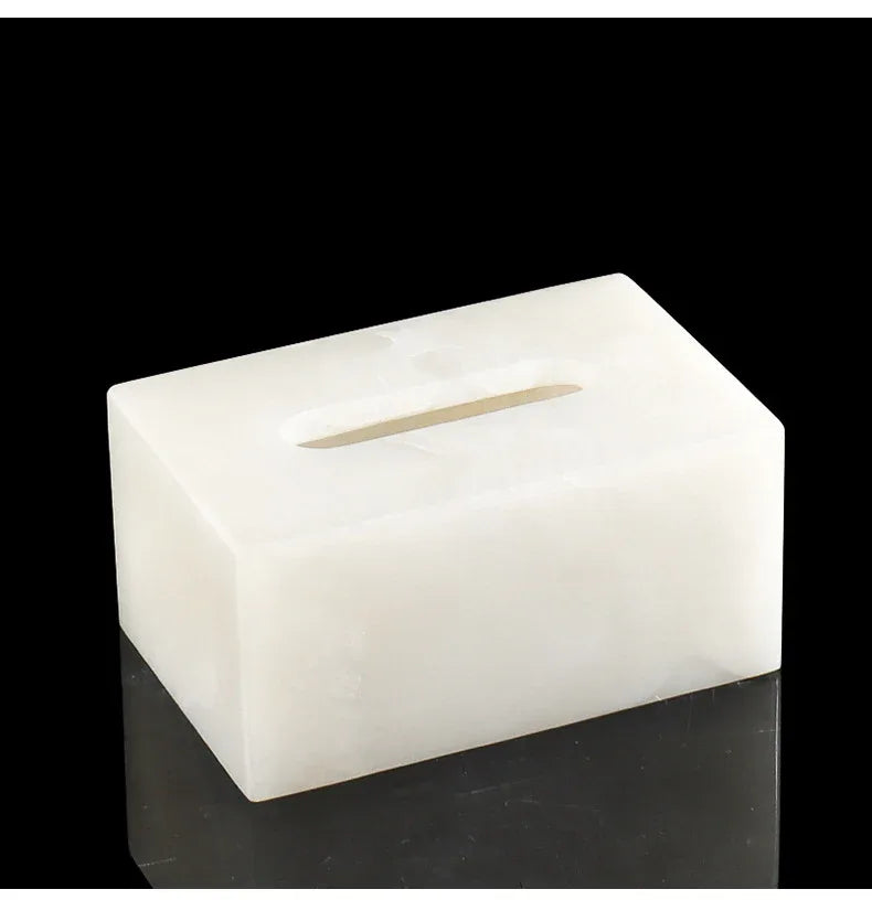 Natural Marble Rectangular Tissue Box Holder
