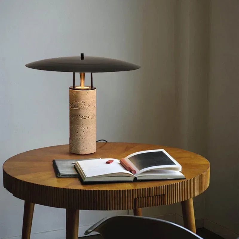 Nordic postmodern travertine table lamp