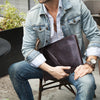 Leather Laptop Portfolio with A4 Organizer and iPad Holder