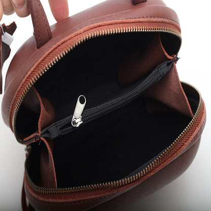 Genuine Leather Box Bag for Women Crossbody