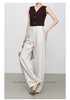 Wide leg linen pants with natural summer drape