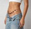 Women’s Tiger Eye Style Resin Waist Chain with Oval Links