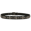 Full Grain Leather Belt with Skull Rivets