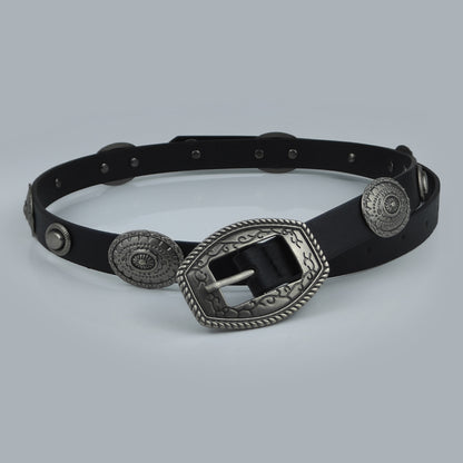 Women’s Faux Leather Western Concho Belt
