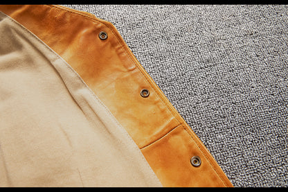 Men Vintage Brown Genuine Leather Vest